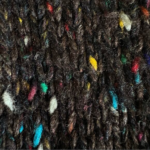 Vintage Cardigan Plaid Prep Argyle Thick Wool blend Button Small 80s - Picture 7 of 16